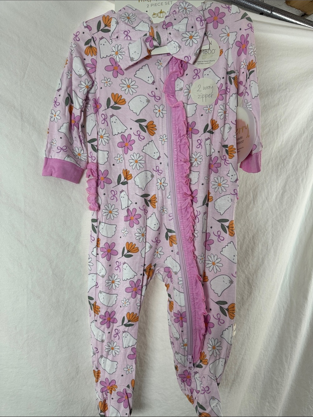 Milkberry Ghost Pink Footies